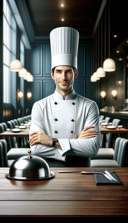 Chef cooking in the kitchen